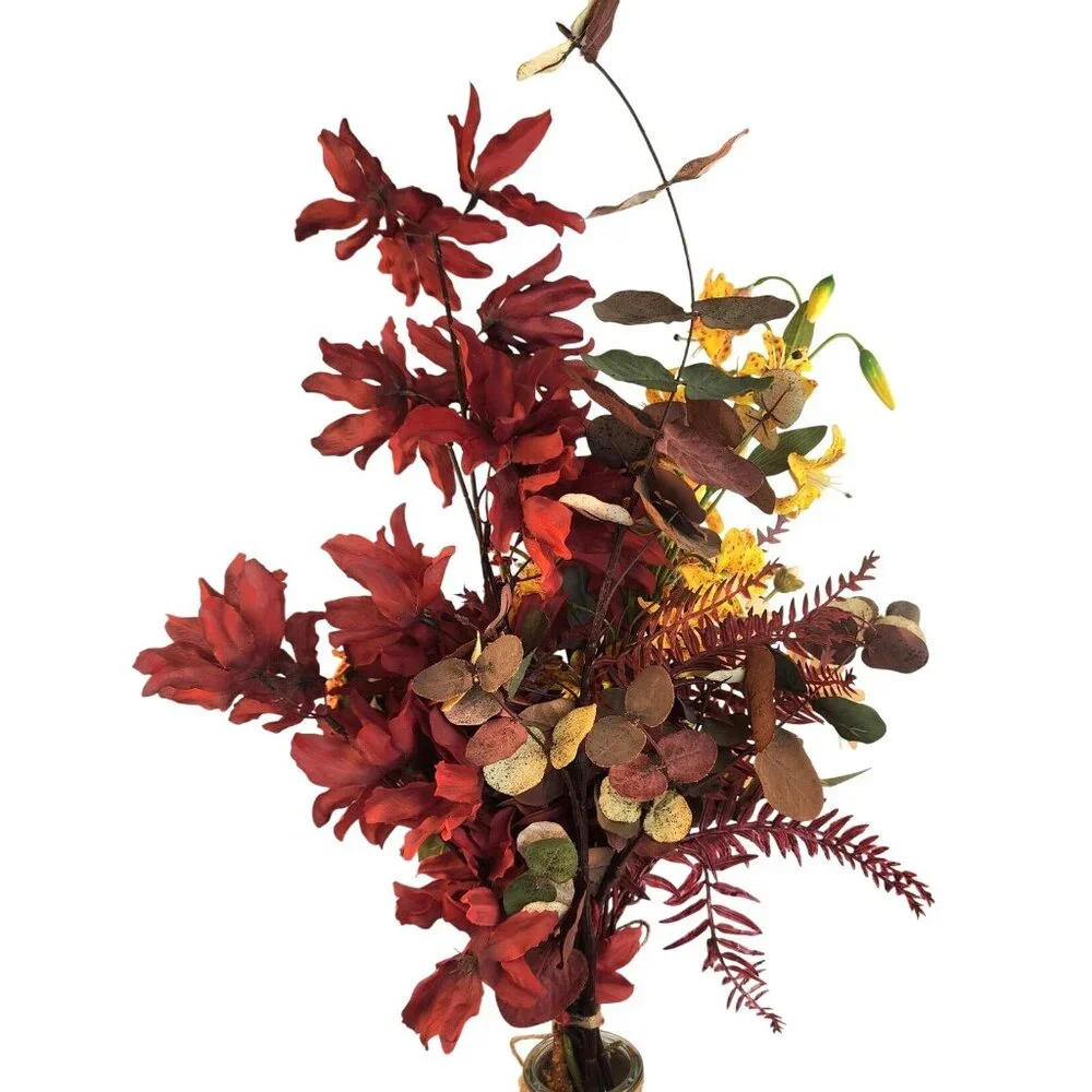Artificial Mixed Floral Bouquet With Sunflowers Protea Lily & Daisies 20-25 Inch